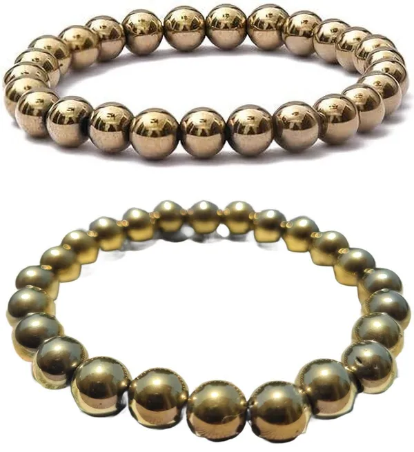 Multiagate_Golden_Pyrite_Bracelet_Set_(Pack_of_2)