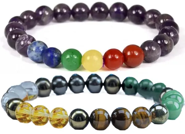 Multiagate_Lapiz_Lazuli,_Stone,_Green_Aventurine,_Amethyst,_Crystal,_7_Chakra,_Red,_Black_Obsidian_Bracelet_Set_(Pack_of_2)