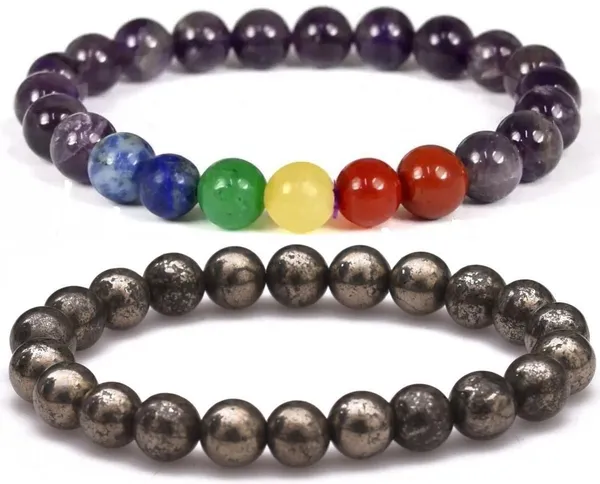 Multiagate_Lapiz_Lazuli,_Stone,_Green_Aventurine,_Amethyst,_Crystal,_7_Chakra,_Red,_Black_Obsidian_Bracelet_Set_(Pack_of_2)