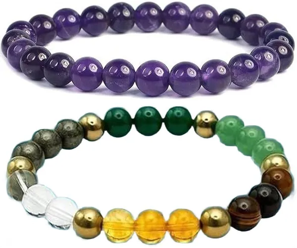Multiagate_Stone,_Amethyst,_Crystal_Bracelet_Set_(Pack_of_2)