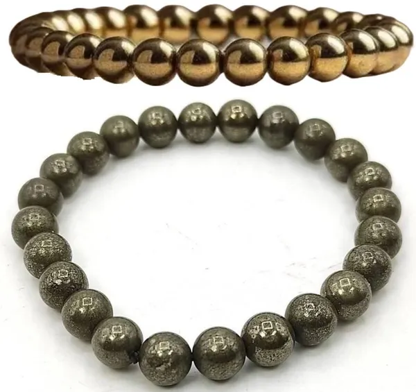 Multiagate_Pyrite,_Crystal,_Golden_Pyrite_Bracelet_Set_(Pack_of_2)