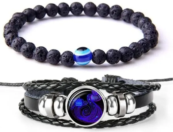 Multiagate_Stone,_Crystal,_Lava,_Leather,_Black_Obsidian_Bracelet_Set_(Pack_of_2)