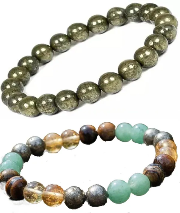 Multiagate_Pyrite,_Crystal_Bracelet_Set_(Pack_of_2)