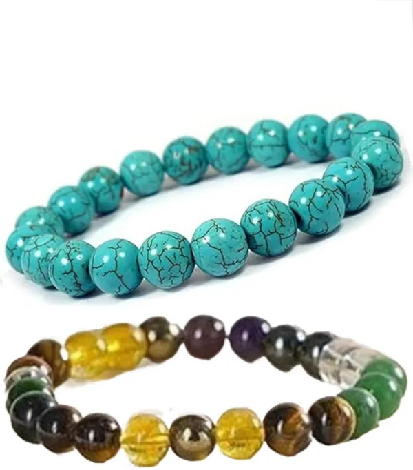 Multiagate_Pyrite,_Stone,_Hematite,_Green_Aventurine,_Amethyst,_Crystal,_Tiger's_Eye,_Citrine,_Turquoise_Bracelet_Set_(Pack_of_2)