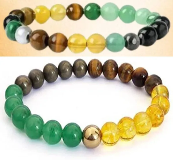 Multiagate_Pyrite,_Green_Aventurine,_Crystal,_Tiger's_Eye,_Citrine,_Clear_Quartz_Bracelet_Set_(Pack_of_2)