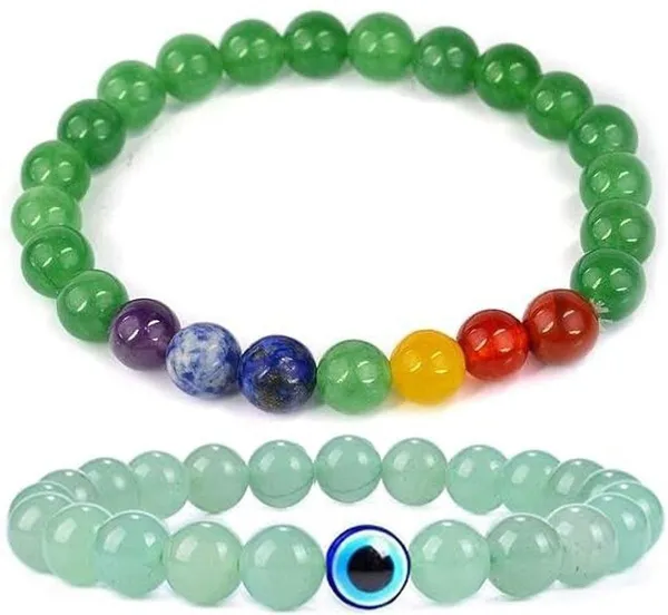 Multiagate_Lapiz_Lazuli,_Green_Aventurine,_Amethyst,_Crystal,_Lava,_7_Chakra,_Clear_Quartz,_Green_Jade_Bracelet_Set_(Pack_of_2)