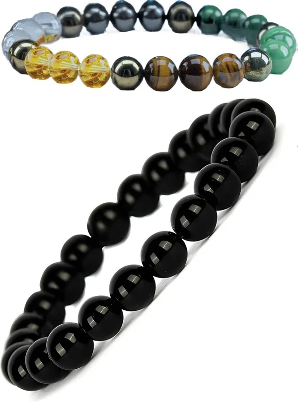 Multiagate_Pyrite,_Stone_Bracelet_Set_(Pack_of_2)
