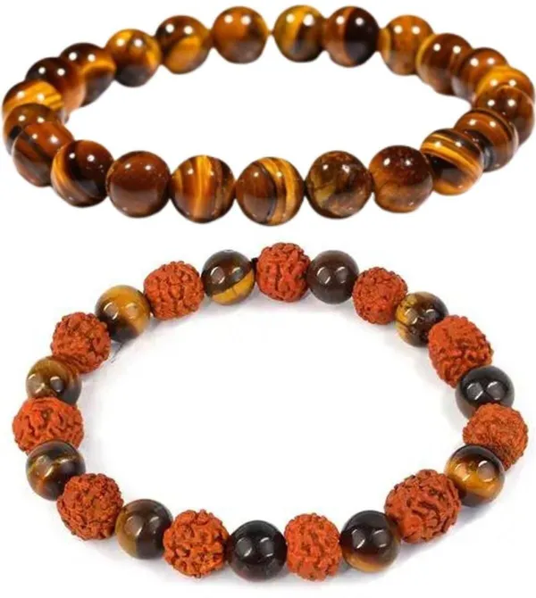 Multiagate_Stone,_Crystal,_Tiger's_Eye,_Rudraksha_Bracelet_Set_(Pack_of_2)