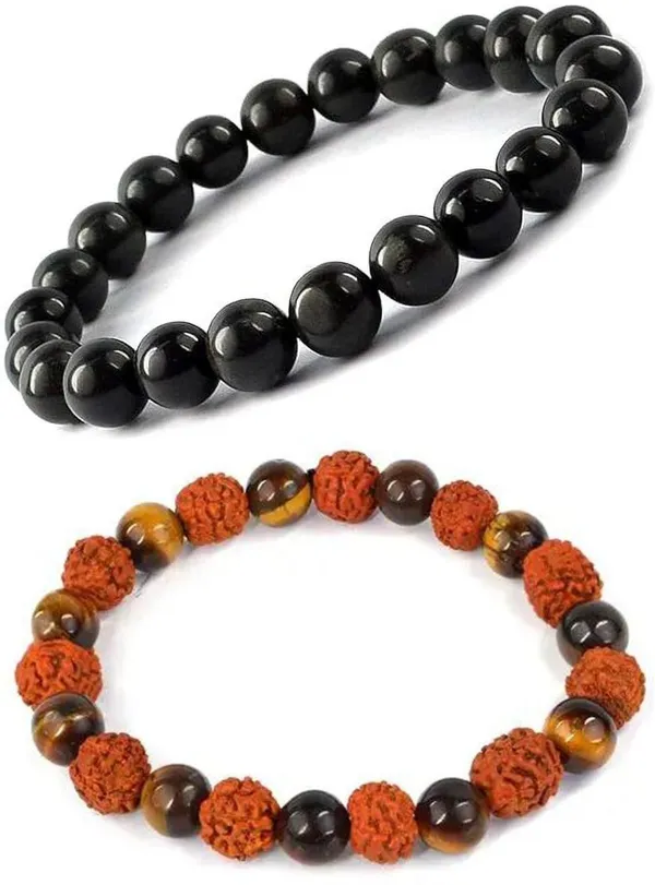 Multiagate_Stone,_Crystal,_Tiger's_Eye,_Rudraksha_Bracelet_Set_(Pack_of_2)