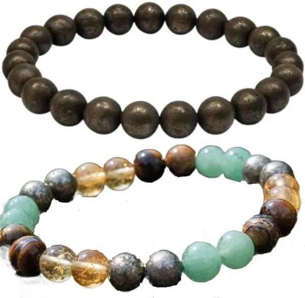 Multiagate_Pyrite,_Crystal_Bracelet_Set_(Pack_of_2)