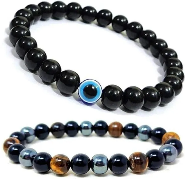 Multiagate_Stone,_Tiger's_Eye,_Evil_Eye,_Black_Obsidian_Bracelet_Set_(Pack_of_2)