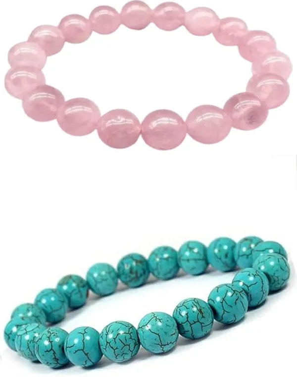 Multiagate_Stone,_Rose_Quartz,_Crystal,_Turquoise_Bracelet_Set_(Pack_of_2)