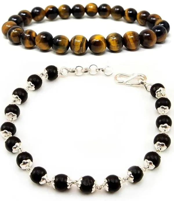 Multiagate_Stone,_Wood,_Crystal,_Tiger's_Eye,_Alloy_Bracelet_Set_(Pack_of_2)