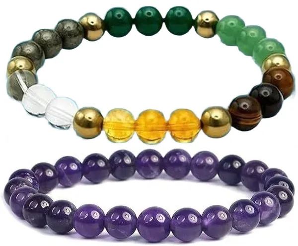 Multiagate_Stone,_Amethyst_Bracelet_Set_(Pack_of_2)