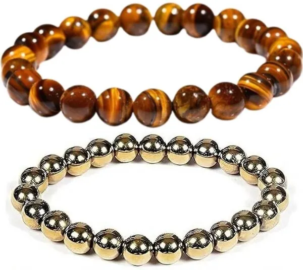 Multiagate_Stone,_Tiger's_Eye_Bracelet_Set_(Pack_of_2)