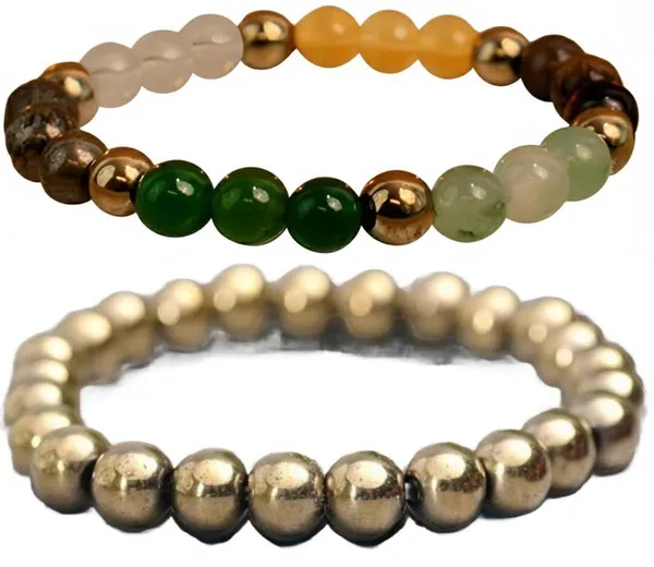 Multiagate_Pyrite,_Stone_Bracelet_Set_(Pack_of_2)
