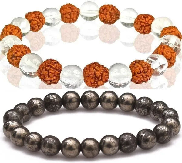 Multiagate_Crystal,_Rudraksha,_Clear_Quartz_Bracelet_Set_(Pack_of_2)