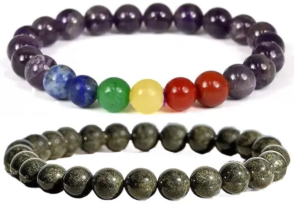 Multiagate_Lapiz_Lazuli,_Pyrite,_Stone,_Green_Aventurine,_Amethyst,_Crystal,_7_Chakra,_Red,_Black_Obsidian_Bracelet_Set_(Pack_of_2)