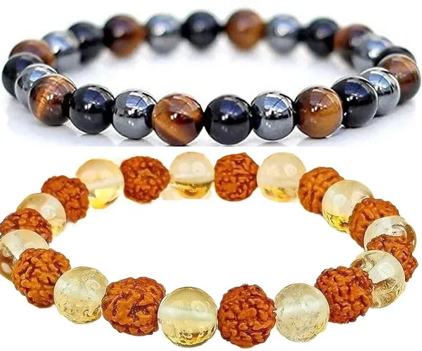 Multiagate_Crystal,_Rudraksha,_Glass,_Clear_Quartz_Bracelet_Set_(Pack_of_2)