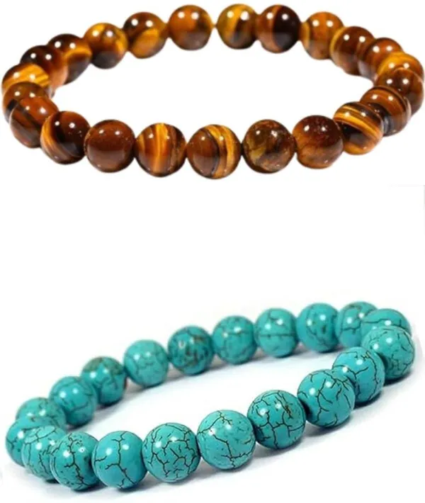 Multiagate_Stone,_Crystal,_Tiger's_Eye,_Turquoise_Bracelet_Set_(Pack_of_2)