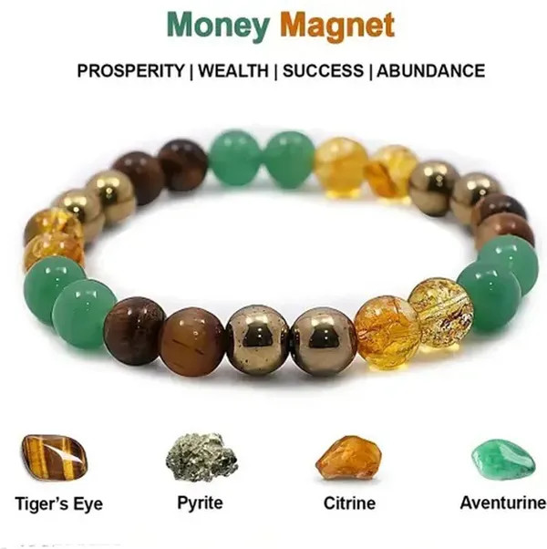 Multiagate_Pyrite,_Wood,_Green_Aventurine,_Citrine_+_Golden,_Golden_Pyrite,_Crystal,_Tiger's_Eye,_Alloy_Bracelet_Set_(Pack_of_2)