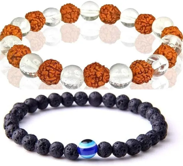 Multiagate_Stone,_Crystal,_Rudraksha,_Lava,_Clear_Quartz,_Black_Obsidian_Bracelet_Set_(Pack_of_2)