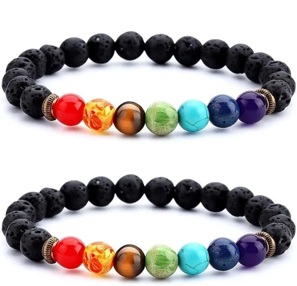Multiagate_Pyrite,_Stone,_Green_Aventurine,_Amethyst,_Tiger's_Eye,_Citrine,_Turquoise,_7_Chakra,_Green_Jade_Bracelet_Set_(Pack_of_2)