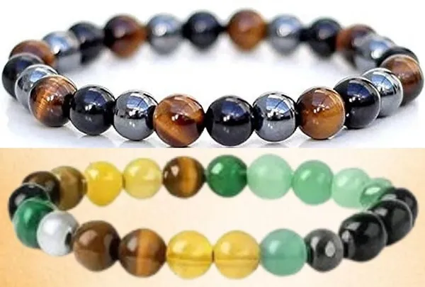 Multiagate_Pyrite,_Green_Aventurine,_Crystal,_Tiger's_Eye,_Glass,_Citrine,_Clear_Quartz_Bracelet_Set_(Pack_of_2)