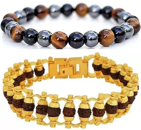 Multiagate_Crystal,_Rudraksha,_Glass_Bracelet_Set_(Pack_of_2)