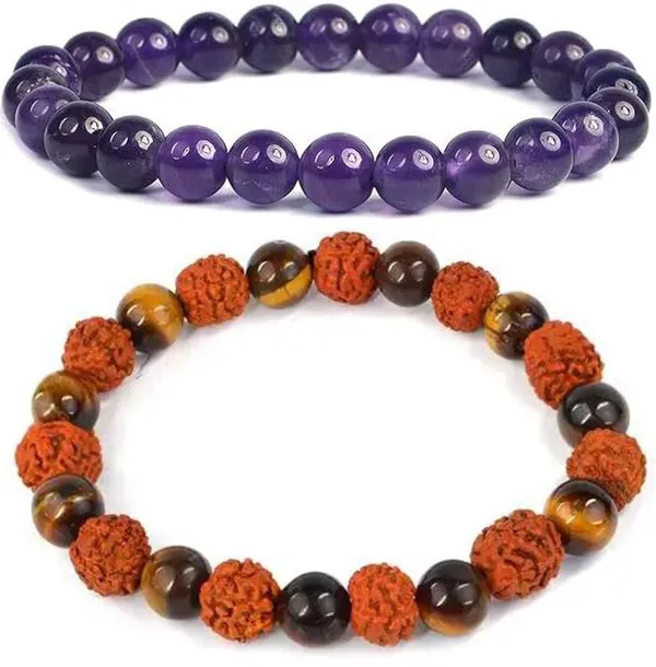 Multiagate_Stone,_Amethyst,_Crystal,_Tiger's_Eye,_Rudraksha_Bracelet_Set_(Pack_of_2)