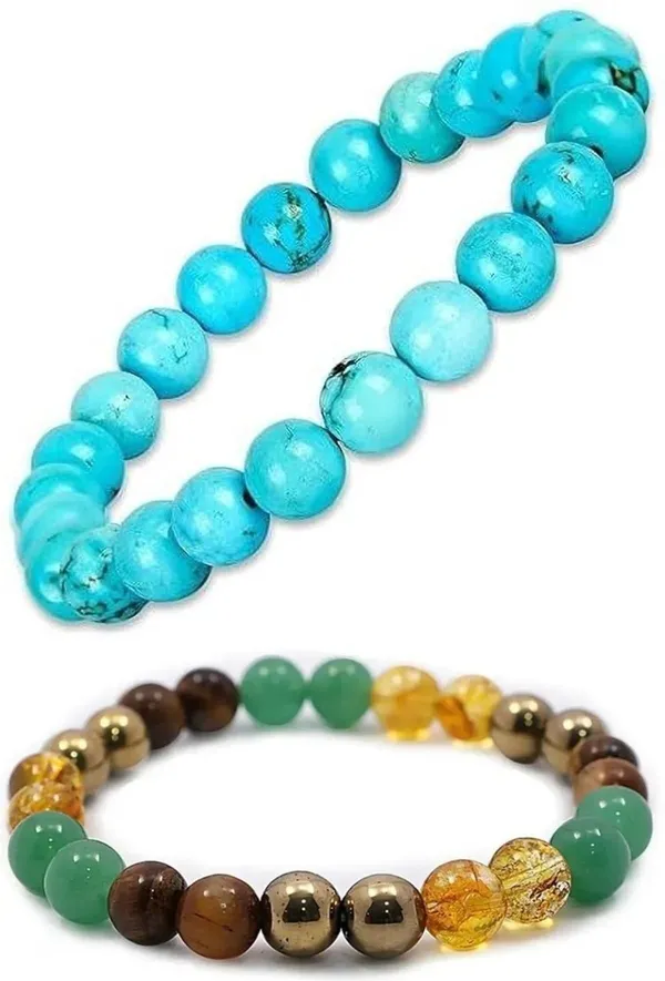 Multiagate_Pyrite,_Green_Aventurine,_Citrine_+_Golden,_Crystal,_Tiger's_Eye_Bracelet_Set_(Pack_of_2)