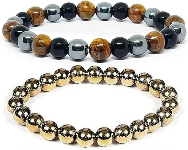 Multiagate_Stone,_Crystal,_Tiger's_Eye,_Black_Obsidian_Bracelet_Set_(Pack_of_2)
