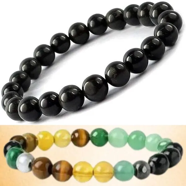 Multiagate_Pyrite,_Green_Aventurine,_Crystal,_Tiger's_Eye,_Citrine,_Clear_Quartz_Bracelet_Set_(Pack_of_2)
