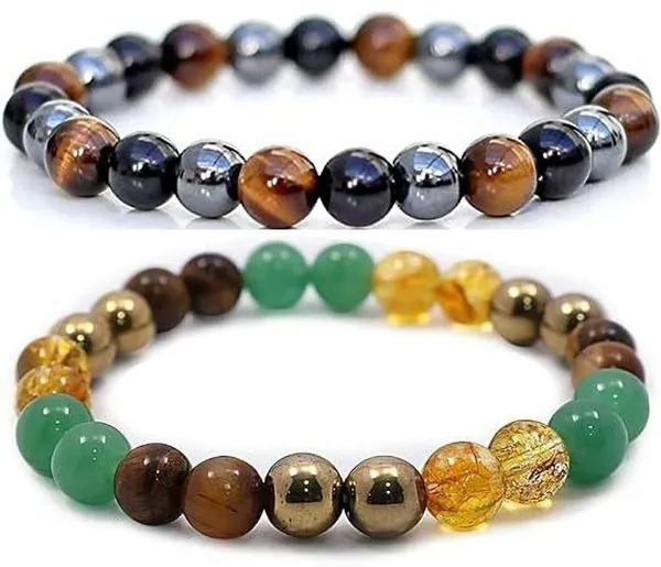 Multiagate_Green_Aventurine,_Crystal,_Golden_Pyrite,_Tiger's_Eye,_Glass,_Citrine_Bracelet_Set_(Pack_of_2)