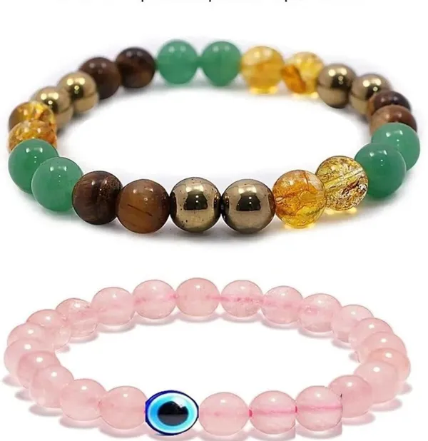 Multiagate_Pyrite,_Green_Aventurine,_Golden_Pyrite,_Crystal,_Tiger's_Eye,_Citrine_Bracelet_Set_(Pack_of_2)