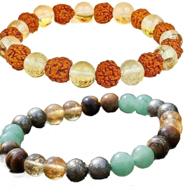 Multiagate_Crystal,_Rudraksha,_Clear_Quartz_Bracelet_Set_(Pack_of_2)