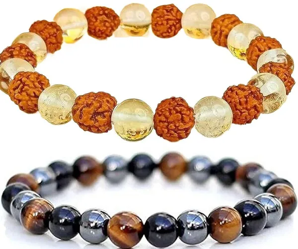 Multiagate_Crystal,_Rudraksha,_Glass,_Clear_Quartz_Bracelet_Set_(Pack_of_2)