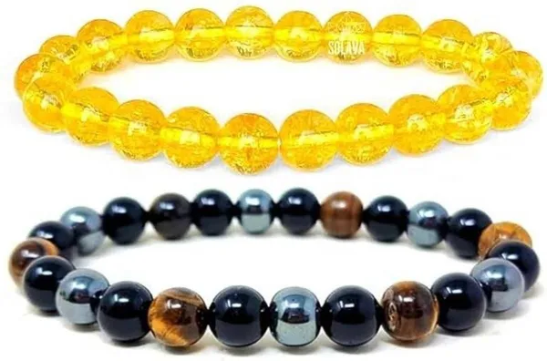 Multiagate_Stone,_Crystal,_Tiger's_Eye,_Citrine,_Black_Obsidian_Bracelet_Set_(Pack_of_2)