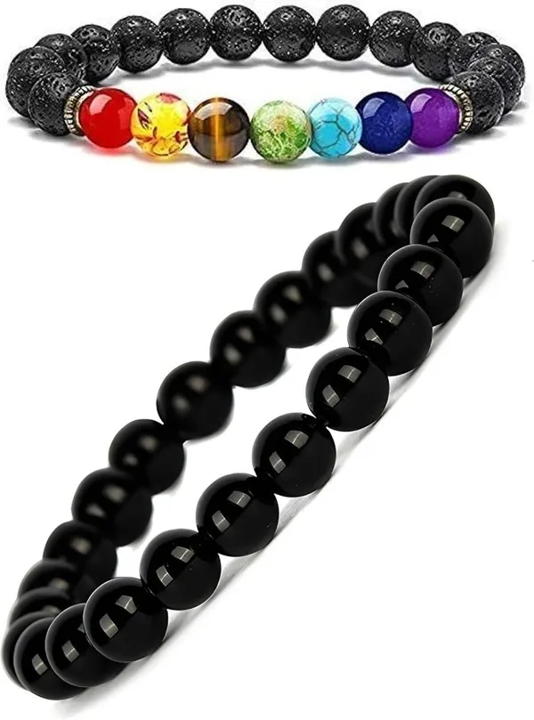 Multiagate_Pyrite,_Stone,_Rose_Quartz,_Amethyst,_Crystal,_Tiger's_Eye,_Lava,_7_Chakra,_Clear_Quartz_Bracelet_Set_(Pack_of_2)