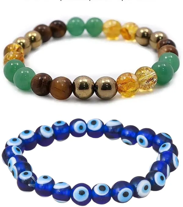 Multiagate_Pyrite,_Green_Aventurine,_Golden_Pyrite,_Tiger's_Eye,_Citrine,_Evil_Eye_Bracelet_Set_(Pack_of_2)