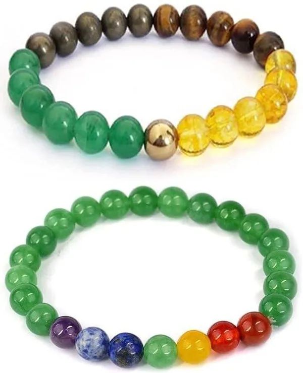 Multiagate_Lapiz_Lazuli,_Green_Aventurine,_Amethyst,_Crystal,_Lava,_7_Chakra,_Clear_Quartz,_Green_Jade_Bracelet_Set_(Pack_of_2)