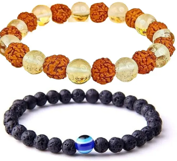 Multiagate_Stone,_Crystal,_Rudraksha,_Lava,_Clear_Quartz,_Black_Obsidian_Bracelet_Set_(Pack_of_2)
