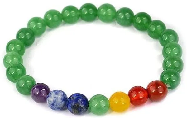 Multiagate_Lapiz_Lazuli,_Green_Aventurine,_Amethyst,_Lava,_7_Chakra,_Clear_Quartz,_Leather,_Green_Jade_Bracelet_Set_(Pack_of_2)