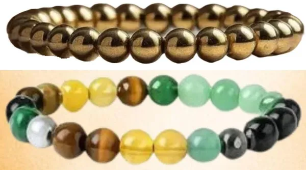 Multiagate_Pyrite,_Green_Aventurine,_Crystal,_Golden_Pyrite,_Tiger's_Eye,_Citrine,_Clear_Quartz_Bracelet_Set_(Pack_of_2)