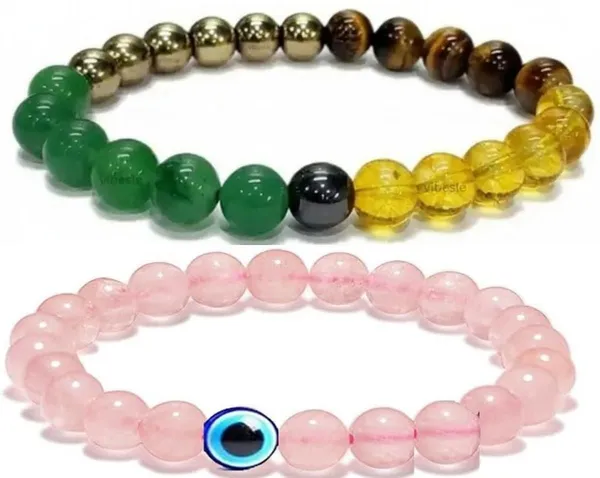 Multiagate_Stone,_Green_Aventurine,_Golden_Pyrite,_Crystal,_Tiger's_Eye,_Citrine_Bracelet_Set_(Pack_of_2)