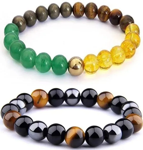 Multiagate_Stone,_Crystal,_Golden_Pyrite,_Tiger's_Eye,_7_Chakra_Bracelet_Set_(Pack_of_2)