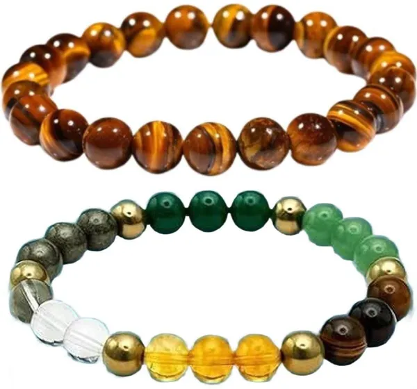Multiagate_Stone,_Tiger's_Eye_Bracelet_Set_(Pack_of_2)