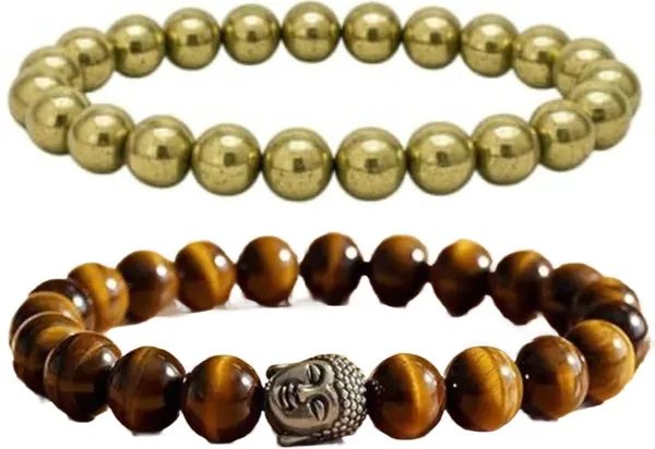 Multiagate_Stone,_Golden_Pyrite,_Tiger's_Eye_Bracelet_Set_(Pack_of_2)