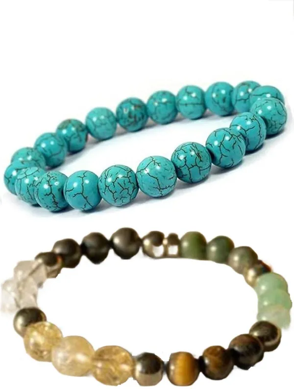 Multiagate_Pyrite,_Stone,_Green_Aventurine,_Amethyst,_Crystal,_Tiger's_Eye,_Citrine,_Turquoise,_Green_Jade_Bracelet_Set_(Pack_of_2)