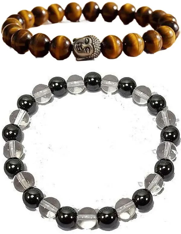 Multiagate_Crystal,_Tiger's_Eye_Bracelet_Set_(Pack_of_2)